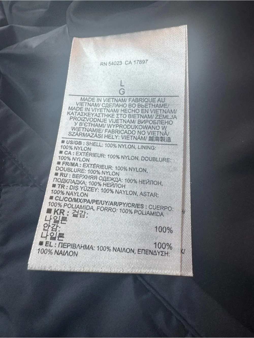 Banana Republic Diamond-Quilt Navy Puffer Large Jacket - Men's